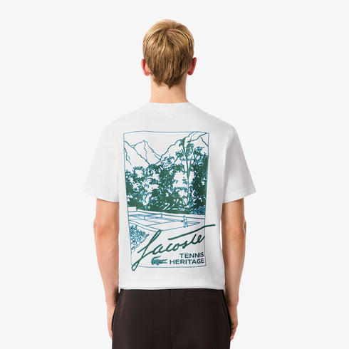 LACOSTE Printed Jersey T-Shirt Mens Apparel